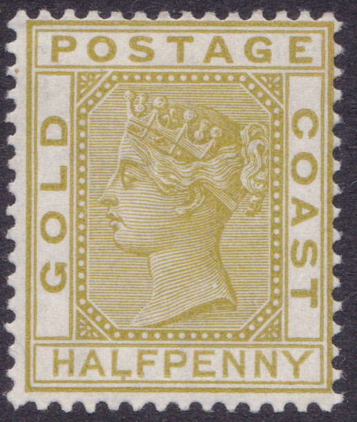 GOLD COAST 1879 SG4 ½d OLIVE-YELLOW MM CV £95