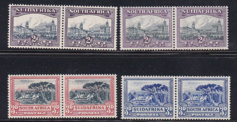 UNION OF SA : 1930-45 ROTO PRINTING SACC42 // SACC50a SET TO 2s6d MM/LMM/UM HIGH CV