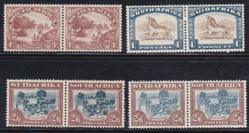 UNION OF SA : 1930-45 ROTO PRINTING SACC42 // SACC50a SET TO 2s6d MM/LMM/UM HIGH CV