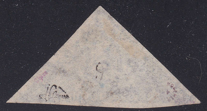 Cape of Good Hope 1862 - SACC7c :  6d SLATE LILAC - VFU CV R20000