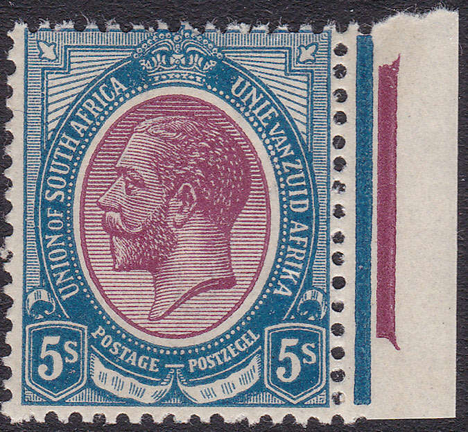 Union of SA - 1913 SACC14 5/- PURPLE and BLUE ***UNMOUNTED MINT*** CV R8000