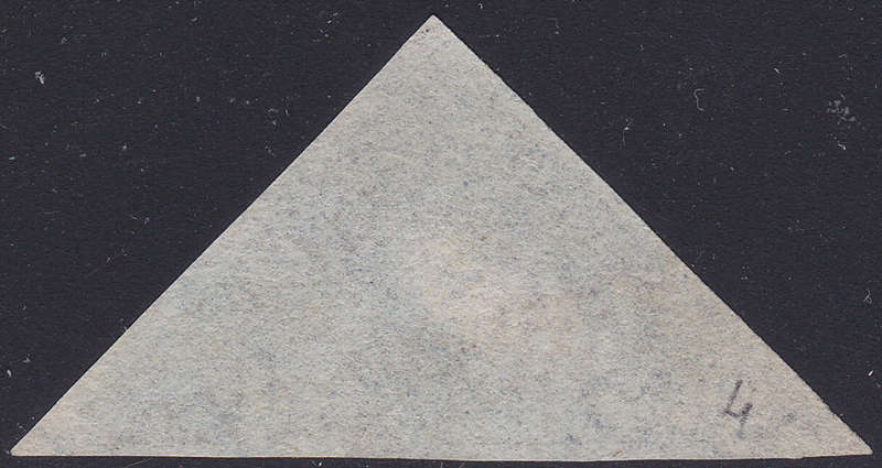 COGH SACC4b- 4d DEEP BLUE - SLIGHTLY BLUED PAPER WITH SIDEWAYS WATERMARK - SUPERB USED - CV R15000