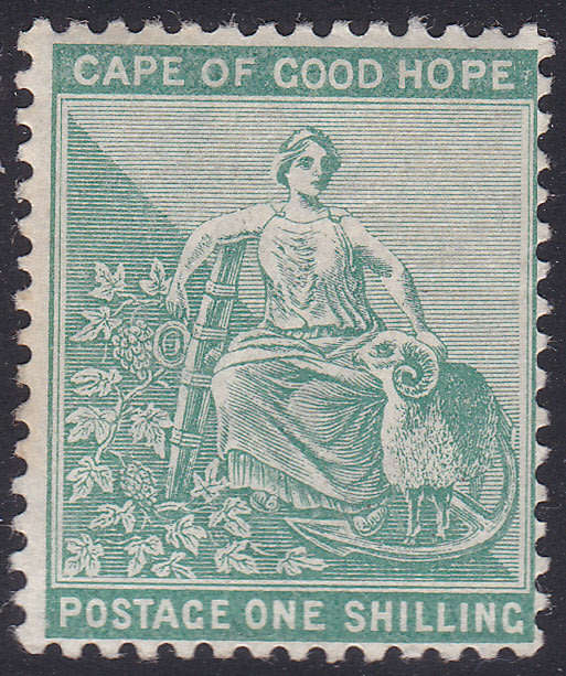 Cape of Good Hope 1896 SACC61 1/ BLUISH GREEN(WM ANCHOR) VLMM - CV R2500