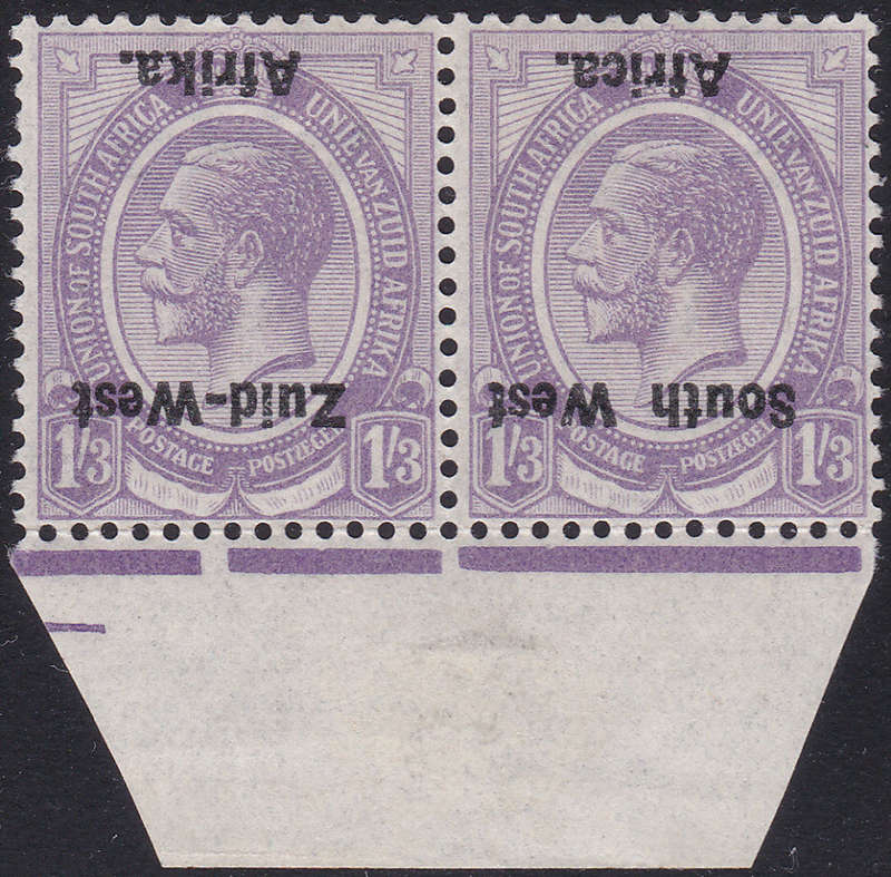 SWA SACC8d : 1s3d  WITH INVERTED OVERPRINT (TYPE I)  VLMM CV R7500+