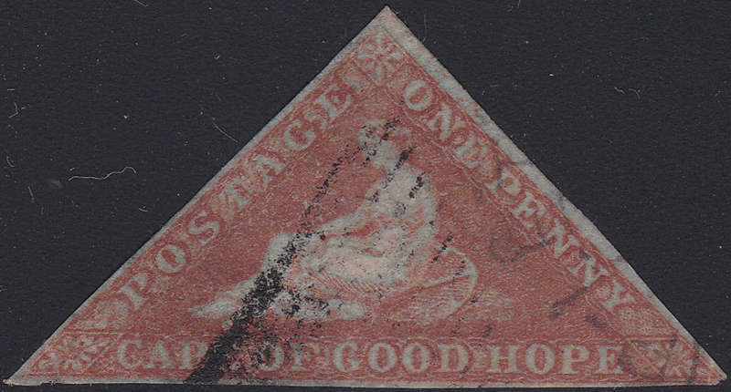 CAPE OF GOOD HOPE- SACC1  - 1d PALE BRICK-RED - FINE USED - CV R12000
