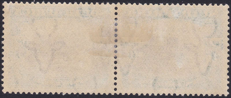 SWA 1927-30 SACC89 5/- BLACK and GREEN MARGINAL PAIR - MM - CV R2500