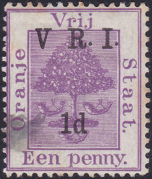 OFS 1900 SACC60c 1d ON 1d PURPLE WITH VARIETY `NO STOP AFTER V` GOOD USED CV R100