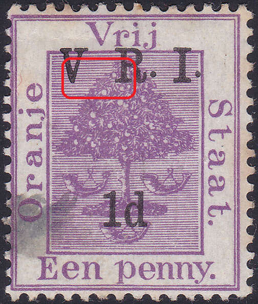 OFS 1900 SACC60c 1d ON 1d PURPLE WITH VARIETY `NO STOP AFTER V` GOOD USED CV R100