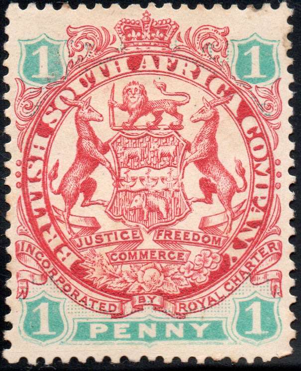 B.S.A.C/Rhodesia SG42 1d Scarlet & Emerald -  MM CV £14