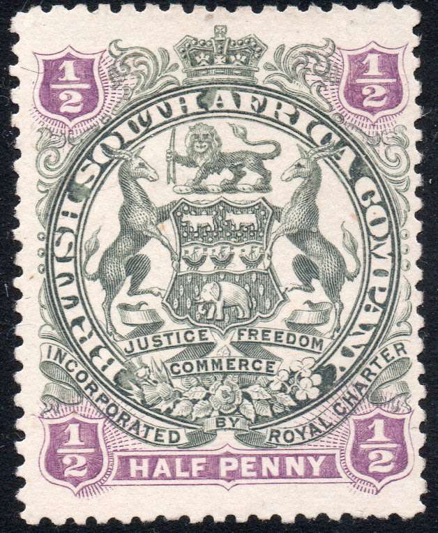 BSAC / Rhodesia : SG41 ½d Slate & Violet MNG £4.50(2017)