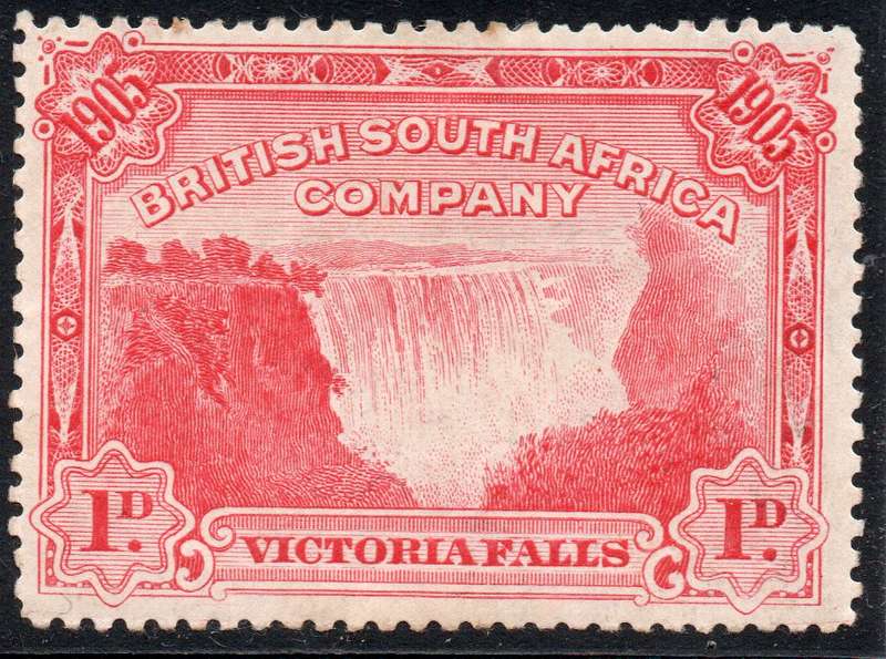 B.S.A.C / Rhodesia 1905 SG94 - 1d Red(P14) - MM CV £9(2017)