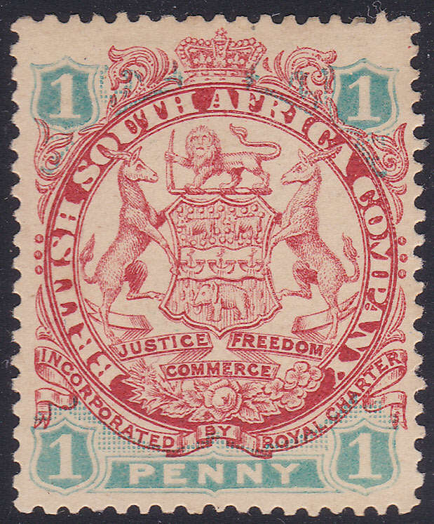 BSAC / Rhodesia : SG29 1d Scarlet & Emerald MM CV £40(2017)