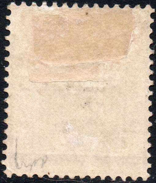 OFS 1896 1/2d on 1/2d on 3d Ultramarine-Double o/p in both figures and words - Rare