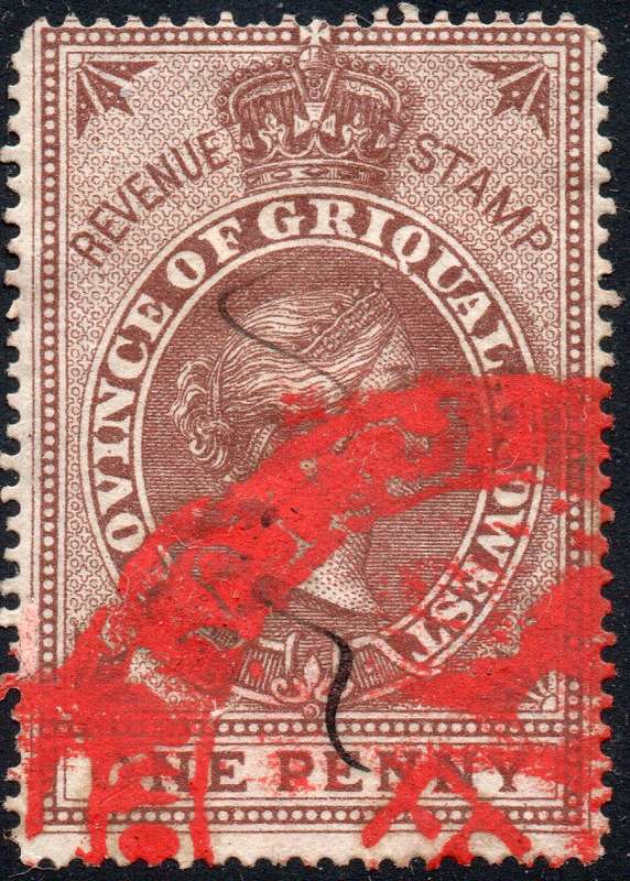 Griqualand West 1870 Barefoot #60 1d Brown - VFU