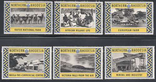 Northern Rhodesia  Set of 6 Different Publicity Labels - Scarce - LMM