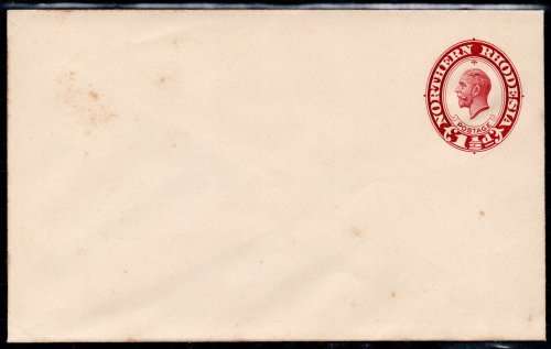 Northern Rhodesia 1924 1½d Pre-printed Envelope - see scans