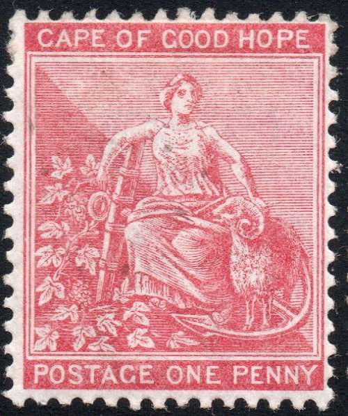 Cape of Good Hope 1876 SACC24 1d PALE CARMINE-RED (WM CROWN CC)  - MM - CV R1000