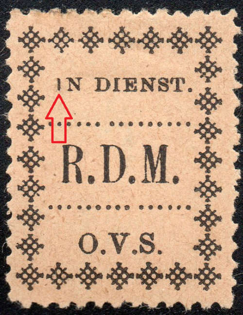 OFS - 1899 - SG PF3 - POLICE FRANK STAMP - BLACK/MAIZE - MOUNTED MINT -CV R6000 - SCARCE