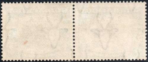 SWA 1927-30 SACC89 5/- BLACK and GREEN MARGINAL PAIR - LMM - CV R2500