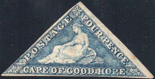 Cape of Good Hope 1864 SACC15c - 4d Steel Blue - Unused(MNG) - Rare - CV R100000