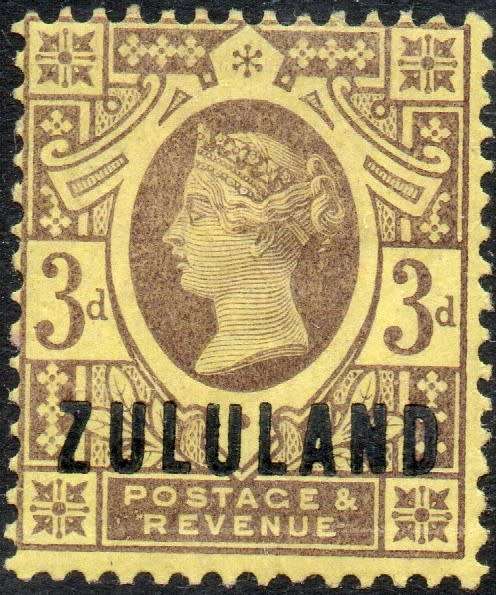 Zululand - 1888-91  SACC5 - 3d Purple/Yellow MM CV R800