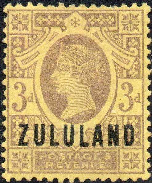 Zululand - 1888-91  SACC5 - 3d Purple/(Light)Yellow[Lemon?] MM CV R800