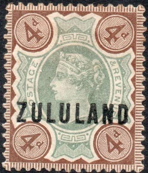 Zululand - SACC6a 4d Green and Light Brown MM CV R1200