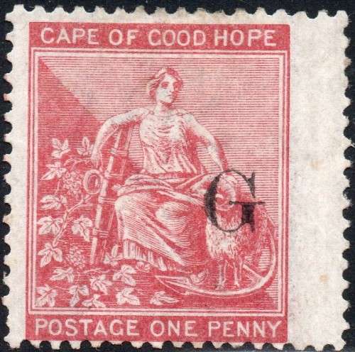 Griqualand West 1878 SG11d  - 1d CARMINE-RED - UNUSED - CV £55(2017)