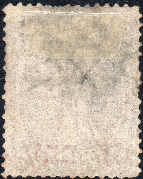 TRANSVAAL 1879 SACC166a 1d on 6d SURCHARGED IN RED - FINE USED - CV R3000+
