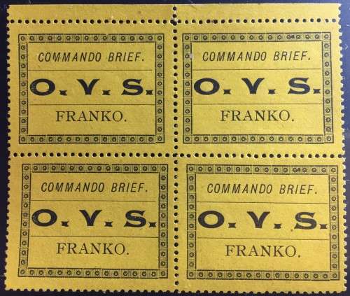 OFS - 1899 - MILITARY FRANK MARGINAL BLOCK OF 4 - UM - SCARCE