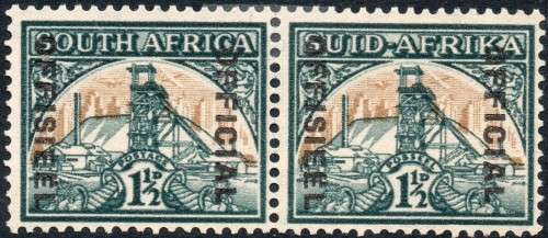 Union Of SA - OFFICIALS 1944-50 SGO33a 1½d - DIAERESIS OVER 2ND ``E`` OF ``OFFISIEEL`` MM CV £800