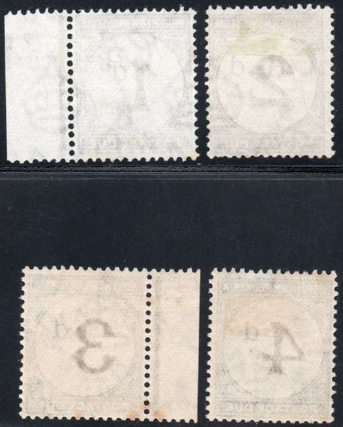 Northern Rhodesia 1929-52 POSTAGE DUES -  Complete used set of 4 - VFU CV R1190(2020)