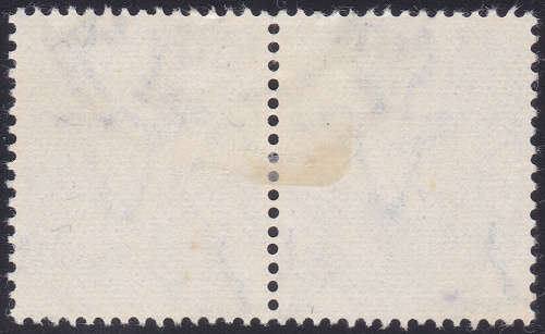 UNION OF SA - UHB44D V17 ½d/ BLACK and GREEN - TRAPEZOID BLOB IN TOP LEFT CORNER - VFU