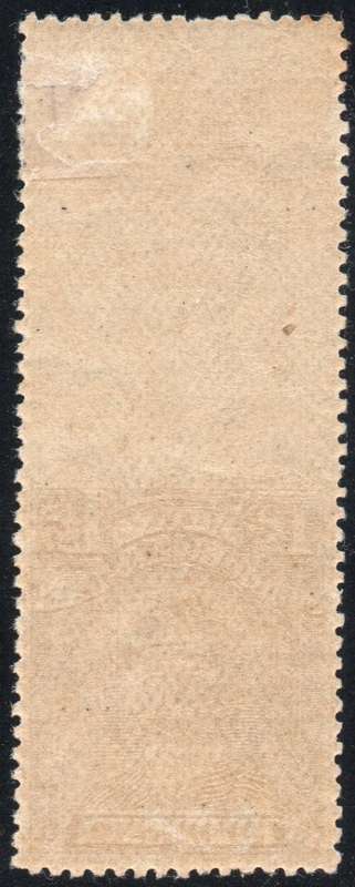 B.S.A.C. / RHODESIA 1919 SACC206(var) 1½ BISTRE-BROWN P15 - IMPERF TOP MARGIN - SCARCE