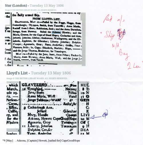 Cape of Good Hope 1806 Wrapper if historical significance with RARE OVAL MEDALLION LETTER STAMP