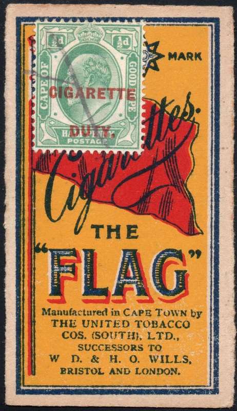 Cape of Good Hope ½d Green "Cigarette Duty" on Piece