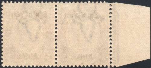 SWA 1923 SACC4a 3d BLUE, MARGINAL PAIR(TYPE I), ``Wes`` for ``West`` Variety - UM - CV R18000