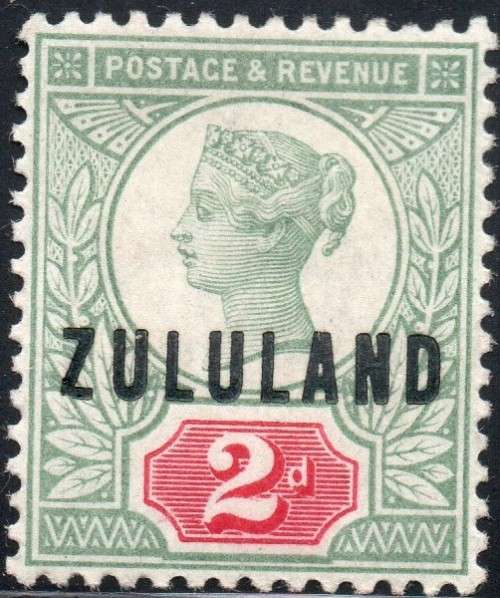 Zululand - SACC3 2d Grey-green and Carmine MM CV R600