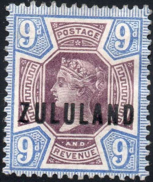Zululand - SACC9 9d DULL PURPLE & BLUE - MM CV R2500
