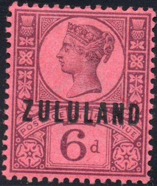 Zululand - SACC8 6d PURPLE/ROSE RED - MM CV R550