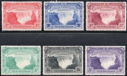 BSAC / Rhodesia 1905 SG94-9 - COMPLETE BASIC SET OF SIX - MM - CV £325(2017)