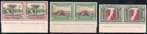 SWA 1931 - COMPLETE SET OF 12 INSCRIPTIONAL PAIRS - PERF UP - VLMM - CV R10995