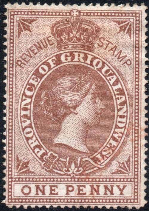 Griqualand West 1870 Barefoot #60 1d Brown - MNG