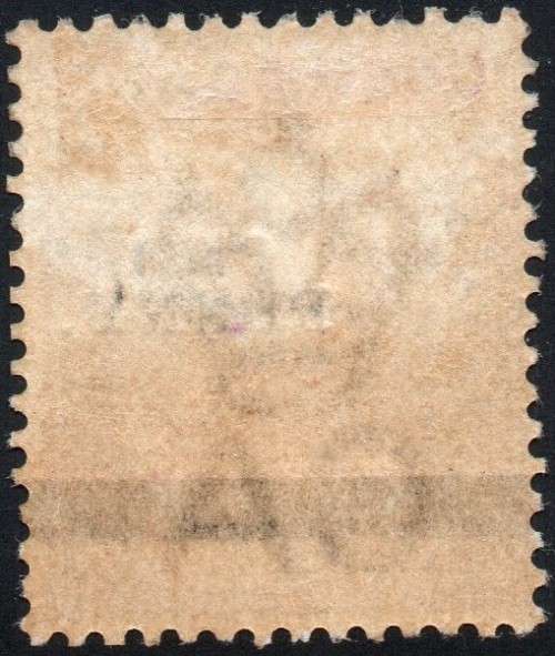 GOLD COAST 1901 SG36a 1d on 6d DULL MAUVE WITH ``ONE`` OMITTED - MM