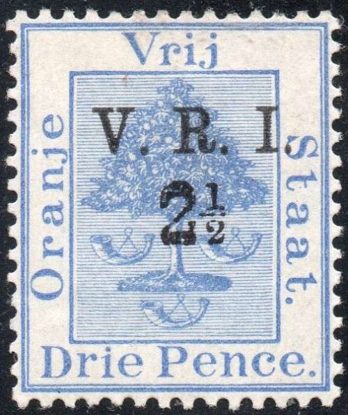 ORC 1900 SACC52 - 2½d on 3d ULTRAMARINE - MM - CV R350