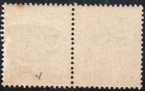 OFS 1868-94 SG71 ½d on 3d ULTRAMARINE PAIR , O/P TYPE ``c`` - MM/UM - 2017 CV £26 AS SINGLES