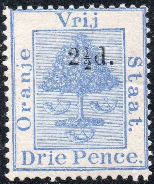 OFS 1892 SG67 2½d ON 3d ULTRAMARINE  MM 2017 CV £21
