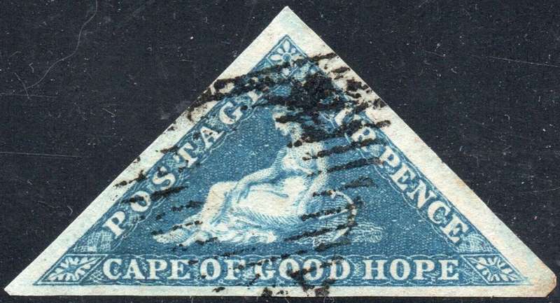 CAPE OF GOOD HOPE SG6a 4d BLUE - SUPER USED - LARGE TO HUGE MARGINS