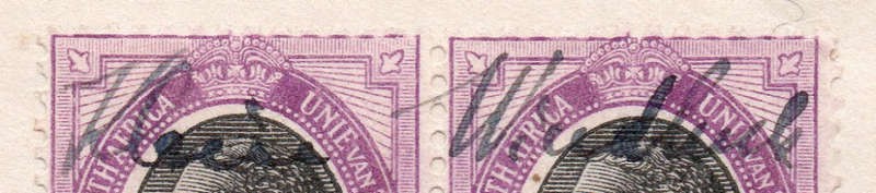 SWA 1916 FORERUNNER - REGISTERED COVER TO WINDHOEK WITH 6d (SA10) BO4 MANUSCRIPT CDS