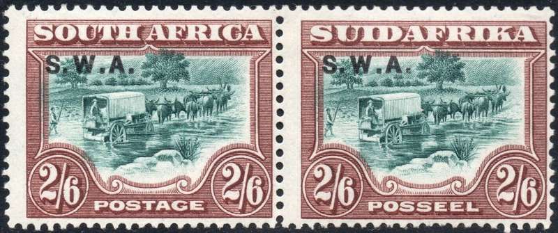 SWA 1927-30 SACC88a : 2s6d GREEN & BROWN, PERF DOWN - LMM